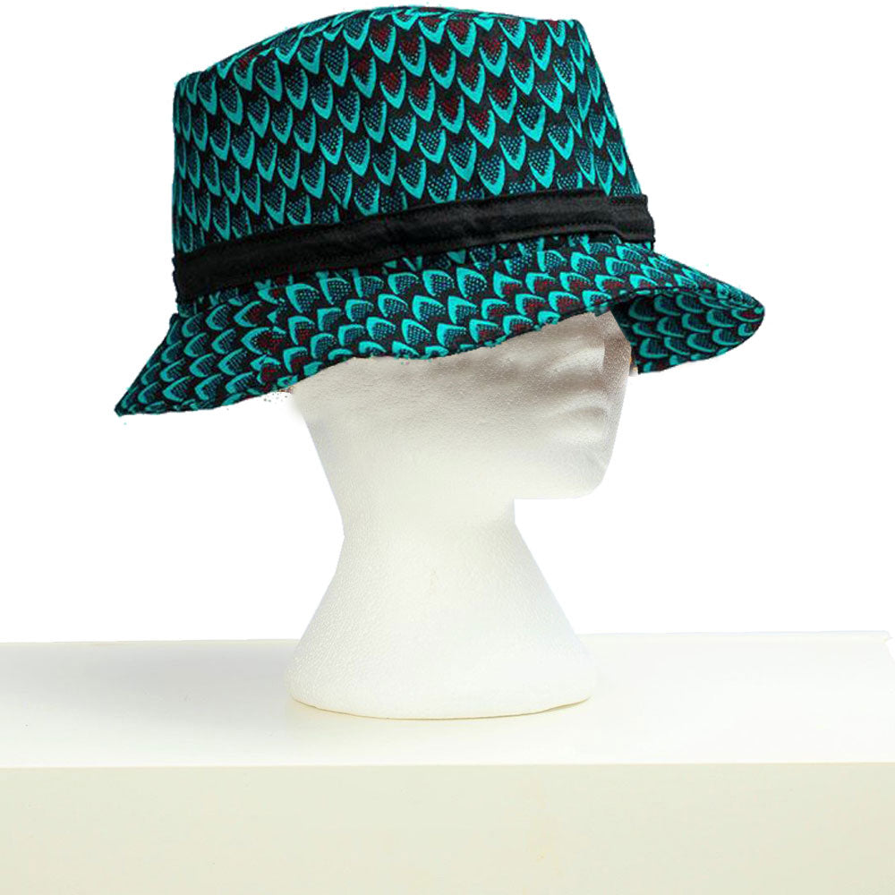 The Lekki African Print Fedora Hat