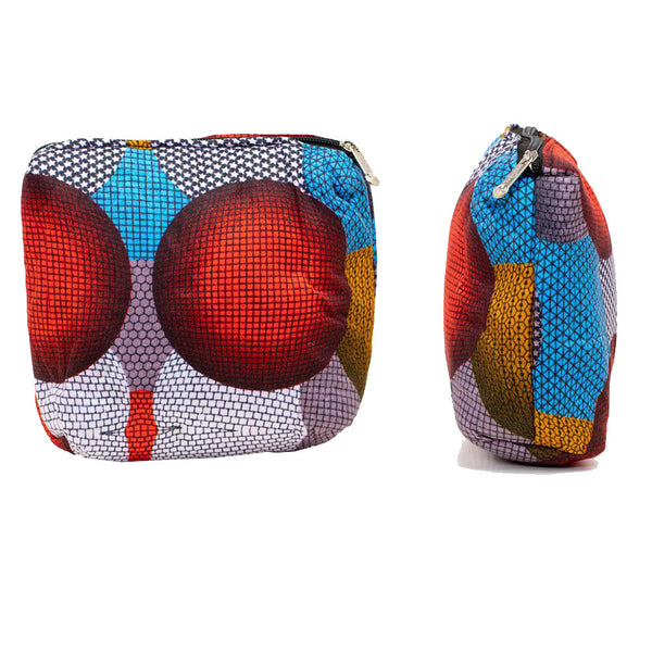 The La Campagne African Print Cosmetic Bag