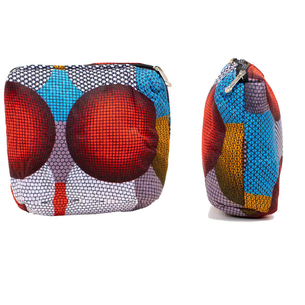The La Campagne African Print Cosmetic Bag