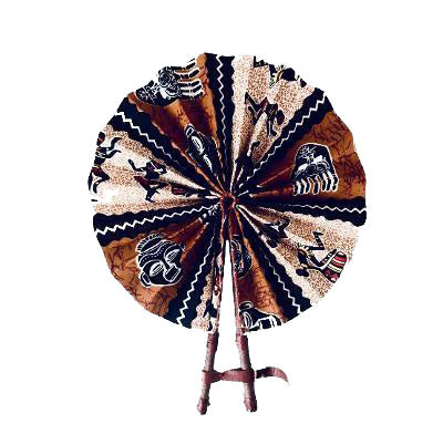 African Print Fan