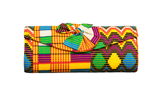 Kente Bow Clutch