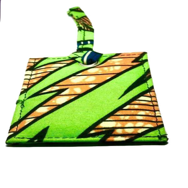 African Print Luggage Tags