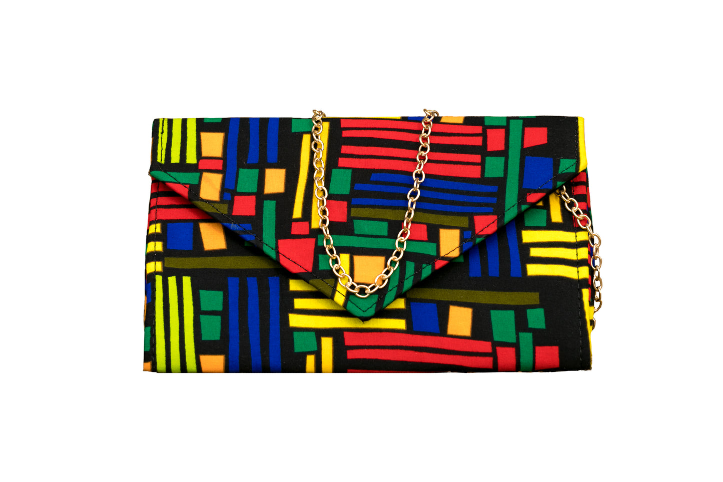 The Multi-Coloured Stripe Clutch