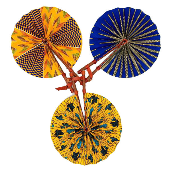 African Print Fan